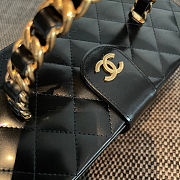 Chanel Rectangular Vanity Box Black Bag 22x10x8.5cm - 4