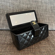 Chanel Rectangular Vanity Box Black Bag 22x10x8.5cm - 2
