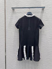 Louis Vuitton Contrast Ruffle Trim Dress - 5
