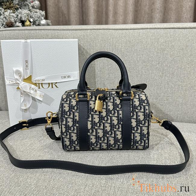 Dior Groove 20 Bag Blue Dior Oblique 20.5x13.5x12cm - 1