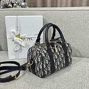 Dior Groove 20 Bag Blue Dior Oblique 20.5x13.5x12cm - 5