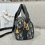 Dior Groove 20 Bag Blue Dior Oblique 20.5x13.5x12cm - 3