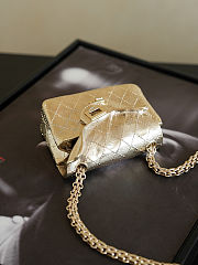 Chanel Minaudiere 2.55 Mini Silver Bag - 4