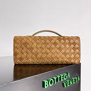  Bottega Veneta Andiamo Lambskin Brown GHW Clutch Bag 31x13x3cm - 6
