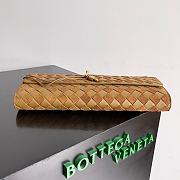  Bottega Veneta Andiamo Lambskin Brown GHW Clutch Bag 31x13x3cm - 5