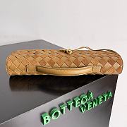  Bottega Veneta Andiamo Lambskin Brown GHW Clutch Bag 31x13x3cm - 3