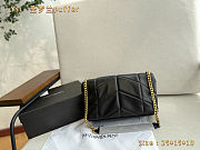 Saint Laurent Toy Puffer in lambskin in Black 25x15x10cm - 4