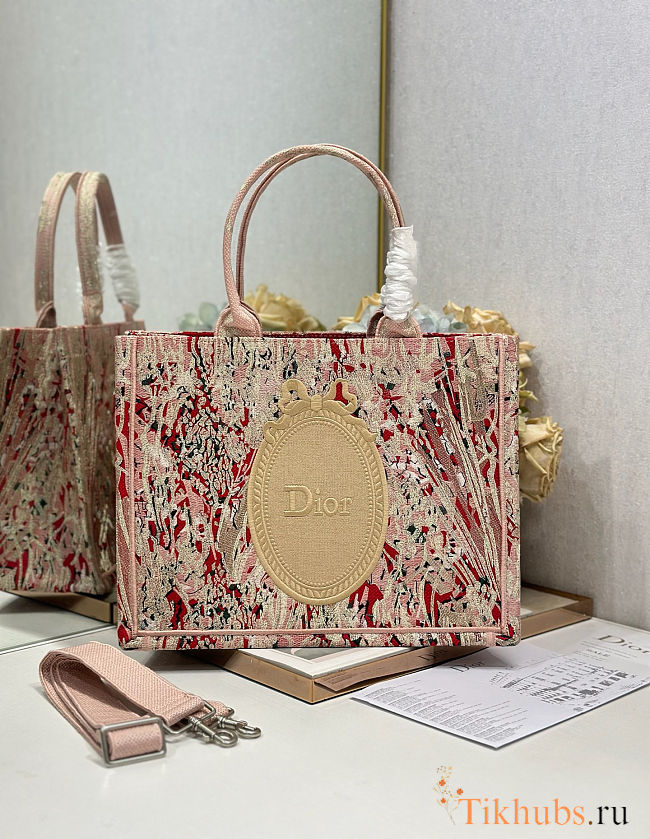 Dior Médaillon Book Tote Pink 36×28 cm - 1