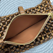 YSL Saint Laurent LE 5 À 7 in wood beads Brown 21-28×15×6cm - 6