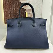 Hermes Birkin 40 Touch DarkNavy Blue Matte Togo Alligator - 5