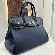 Hermes Birkin 40 Touch DarkNavy Blue Matte Togo Alligator - 2