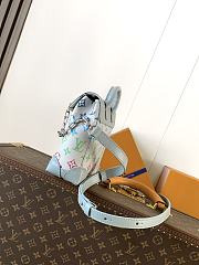  Louis Vuitton Nano Steamer Monogram Iridescent Gradient Grey 15x18x7cm - 5