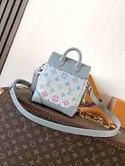  Louis Vuitton Nano Steamer Monogram Iridescent Gradient Grey 15x18x7cm - 4