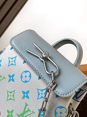  Louis Vuitton Nano Steamer Monogram Iridescent Gradient Grey 15x18x7cm - 3