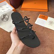 Hermès Mykonos Black Sandals - 4