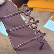 Hermès Mykonos Red Sandals - 5