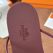 Hermès Mykonos Red Sandals - 4