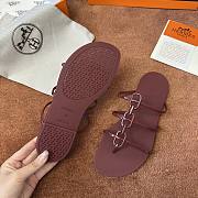 Hermès Mykonos Red Sandals - 3