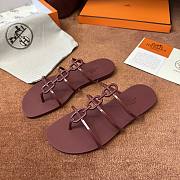 Hermès Mykonos Red Sandals - 2