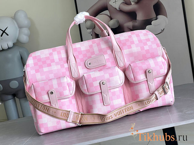 Louis Vuitton Keepall Bandoulière Pink Bag 55 x 27 x 20cm - 1