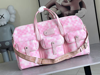 Louis Vuitton Keepall Bandoulière Pink Bag 55 x 27 x 20cm