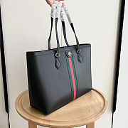 Gucci Ophidia Medium Leather Black Tote 38x28x14cm - 5