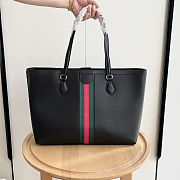 Gucci Ophidia Medium Leather Black Tote 38x28x14cm - 4
