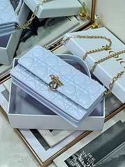 Dior My Dior Mini Bag Blue 21x11x5cm - 4