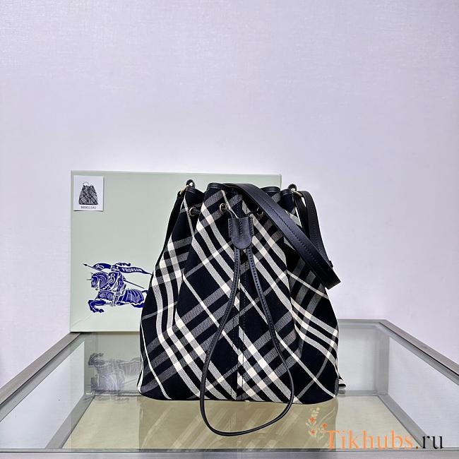 Burberry Medium Check Bucket Bag 27.5x 16x 29cm - 1