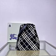 Burberry Medium Check Bucket Bag 27.5x 16x 29cm - 5