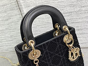 Lady Dior Crystal Embellished Bag 17cm - 2