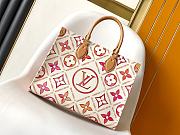 Louis Vuitton Monogram Tiles By The Pool OnTheGo MM (Red/Coral) 35.0 x 27.0 x 14.0CM - 1