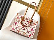 Louis Vuitton Monogram Tiles By The Pool OnTheGo MM (Red/Coral) 35.0 x 27.0 x 14.0CM - 3