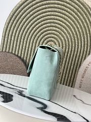 Chanel 26S Classic Flap Maxi Suede Large Glacier Blue Bag 39×26×11cm - 2
