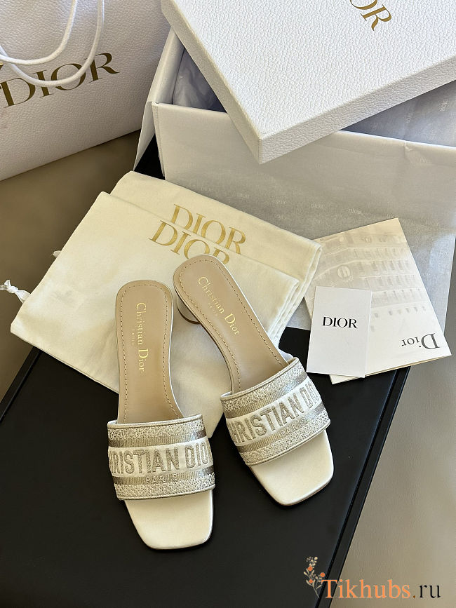 Dior Dway Heeled Slide - 1