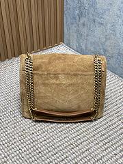 Saint Laurent Niki Medium Shoulder Bag in Suede 28x20x8cm - 5