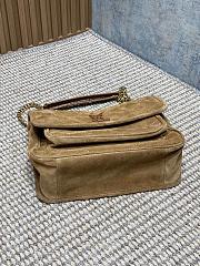 Saint Laurent Niki Medium Shoulder Bag in Suede 28x20x8cm - 2