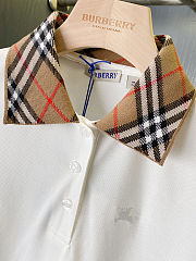 Burberry Check cotton polo dress - 5