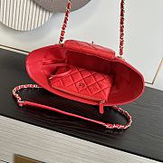 Chanel Striped Canvas Shopping Tote with Quilted Flap Bag 26x54x18cm - 3