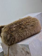 Saint Laurent Large Niki Shoulder Bag in Faux Fur 47×34×16cm - 6