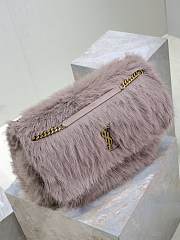 Saint Laurent Large Niki Shoulder Taro Bag in Faux Fur 47×34×16cm - 2