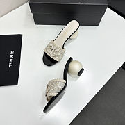 Chanel Pearl-embellished Heeled Sandals - 6