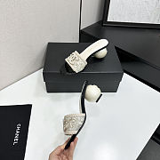 Chanel Pearl-embellished Heeled Sandals - 5