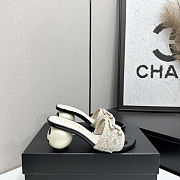 Chanel Pearl-embellished Heeled Sandals - 2