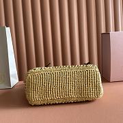 Miu Miu Ivy raffia crochet bag 25.5x14x9.5cm - 3