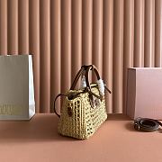 Miu Miu Ivy raffia crochet bag 25.5x14x9.5cm - 2