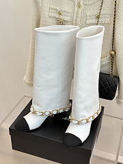 Chanel Chain-Detail High Boots - 1
