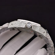 Cartier Santos de Cartier Silver Diamond Watch - 6