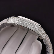 Cartier Santos de Cartier Silver Diamond Watch - 4