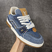 LV Trainer Sneaker faded denim - 5